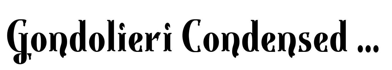 Gondolieri Condensed Bold